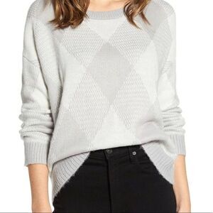 Vince Camuto Textured Argyle Sweater